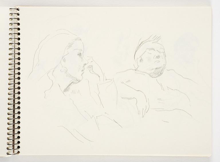 Lotte Laserstein, 4 skissböcker med blyertsteckningar.