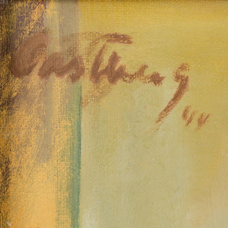 OKÄND KONSTNÄR, olja på duk, bär signatur, otydligt daterad, 1900-tal.