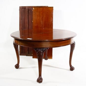 MATSALGRUPP, 9 delar. Chippendalestil.