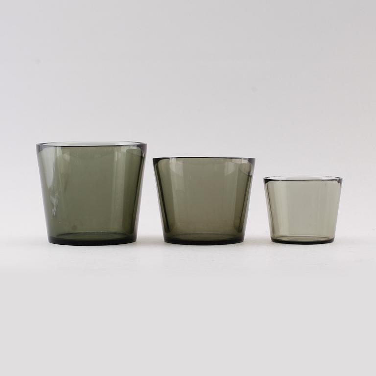 YTTERFODER, 3 st, glas, Fuga, Orrefors, 1900-talets mitt.