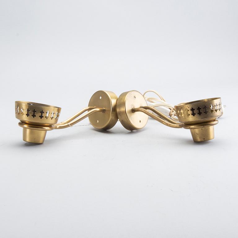 Hans Bergström, wall lamps, a pair, ASEA, mid-20th century.