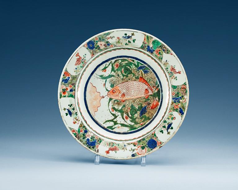 FAT, porslin. Qing dynastin, Kangxi (1662-1722).