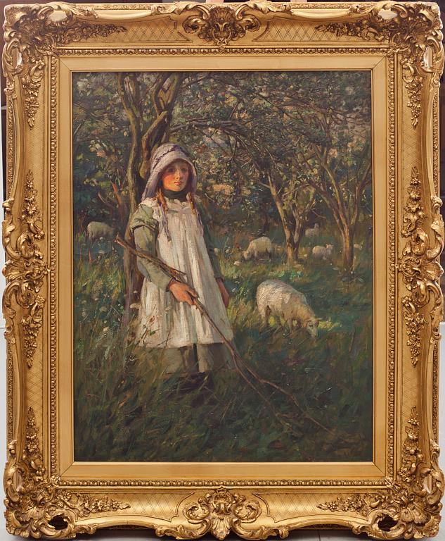ERNEST HIGGINS RIGG, olja på duk, signerad.