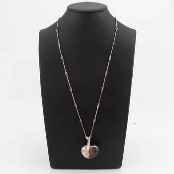 Björn Weckström, collier, sterlingsilver och akryl, Lapponia 1978.