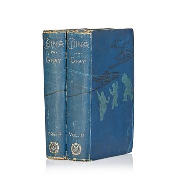 En samlares bibliotek, del 2. J. H. Gray. China, A History of the Laws, Manners and Customs.. Vol I-II, London 1878.