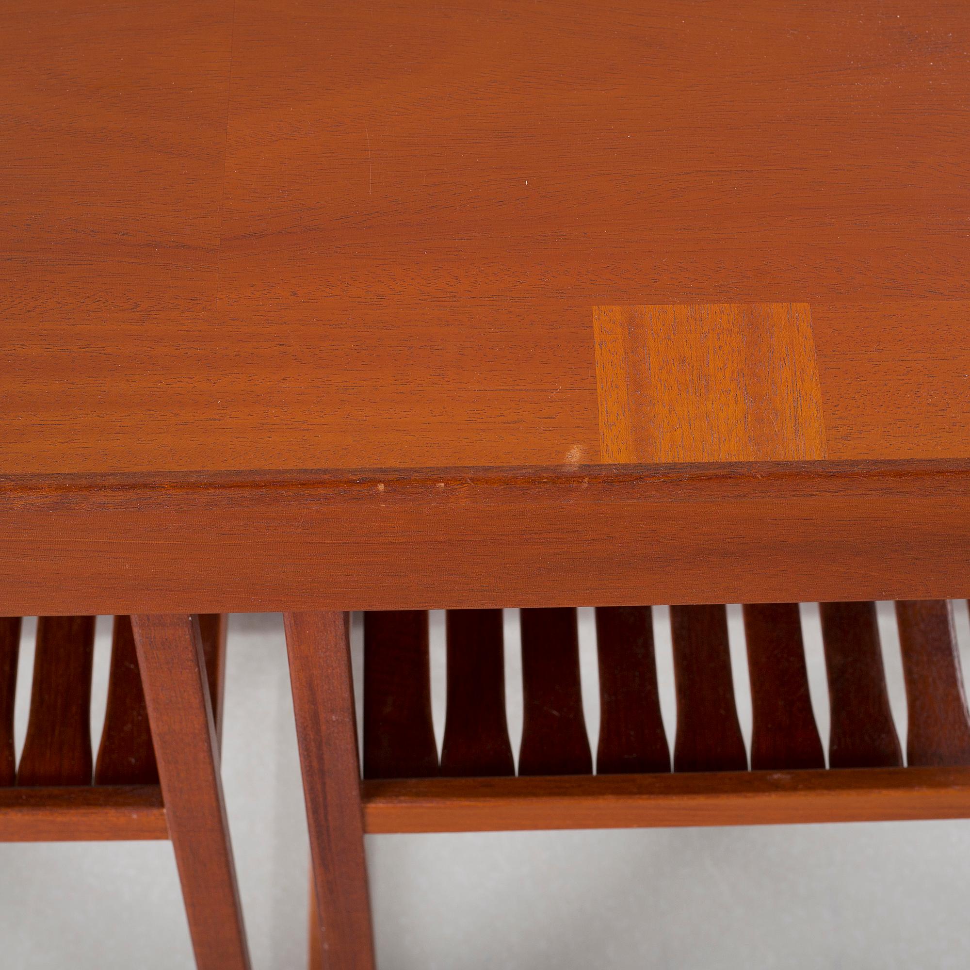 CARL MALMSTEN, satsbord, 3 delar, "Släden", Åfors Möbelfabrik, JUbileumsmodell, nr 396, 1988.