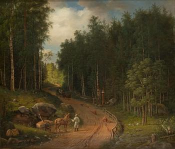 Magnus von Wright, Forest path near Haminanlahti.