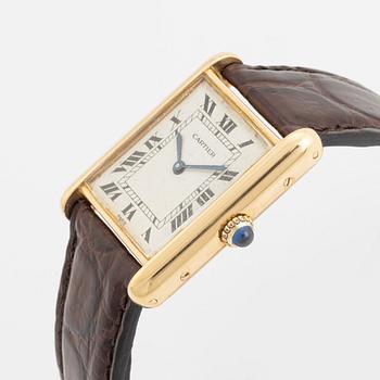 Cartier, Tank, "Paris", wristwatch, 23,5 x 23 (30,5) mm.