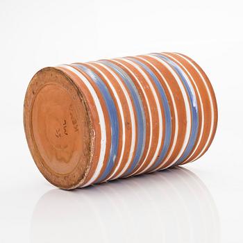 Marita Lybeck, a ceramic vase signed ML, KERA.