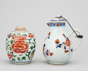 BOJAN sat KANNA, porslin, Kina, kangxi, transition (1620-1722).