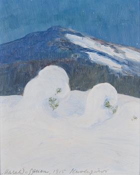 HARALD GALLEN, oil on panel, signed and dated 1915 Kuolajärvi.