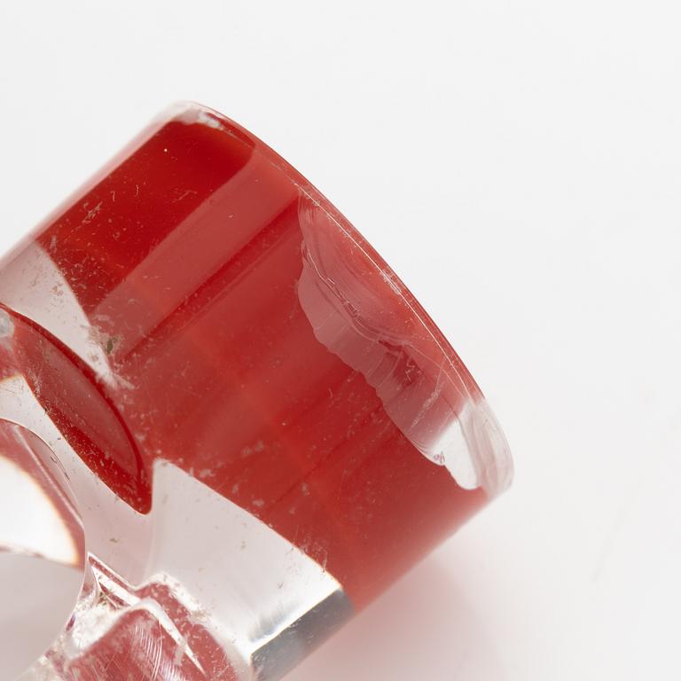 Siv Lagerström, three acrylic plastic rings, 1970s.