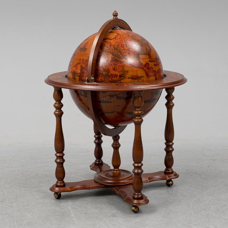 A bar globe, second half of the 20th century.