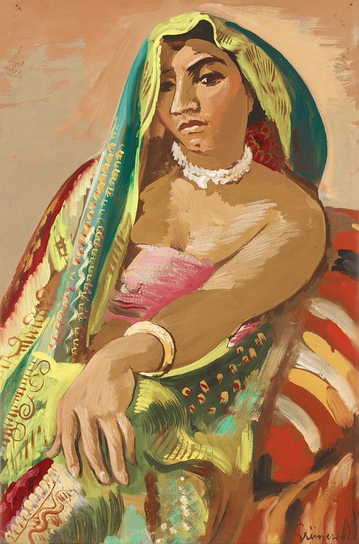 Isaac Grünewald, "Hinduiskan i den indiska sjalen" (The Hindu Woman).