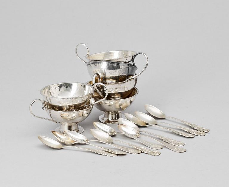 PARTI SILVER, 1900-tal. Tot vikt ca 338g.