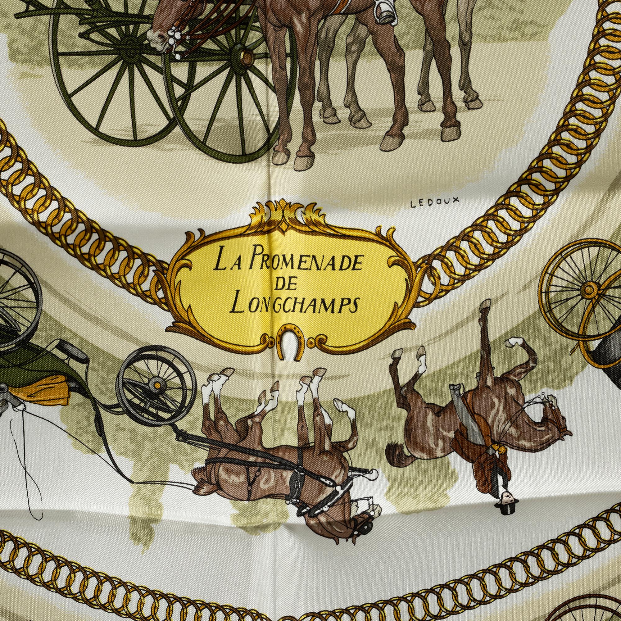 Hermès, scarf, "La Promenade de Longchamps".