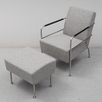 A 'Cinema' easy chair and ottoman by Gunilla Allard.