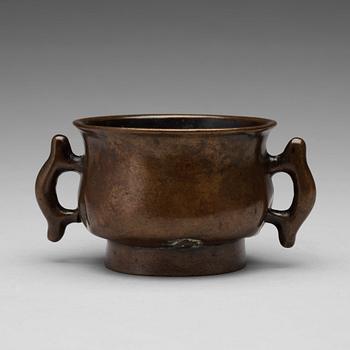 542. A bronze censer, Qingdynasty (1644-1912).