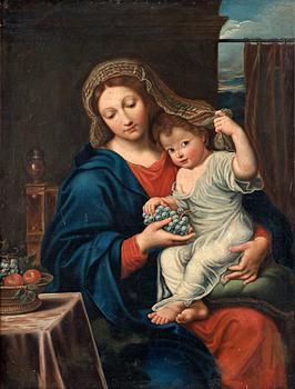 Abraham Janssens Follower of, Madonna with the child.