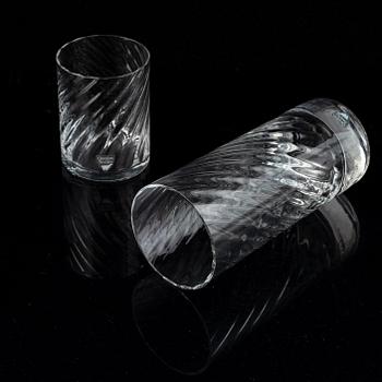 Gunnar Cyrén, a 'Helena' glass service, 33 pieces. Orrefors.