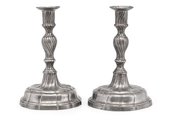 588. A PAIR OF CANDLESTICKS.