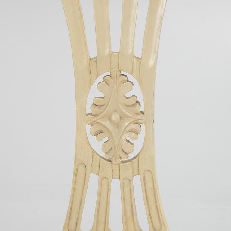 A Gustavian chair, circa 1800.