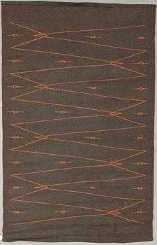 A 1960s flatware rug 'Trilli' manufacturer  Mattokutomo Oy, Finland.