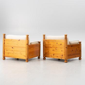 Uno & Östen Kristiansson, fåtöljer ett par, 1970-tal.