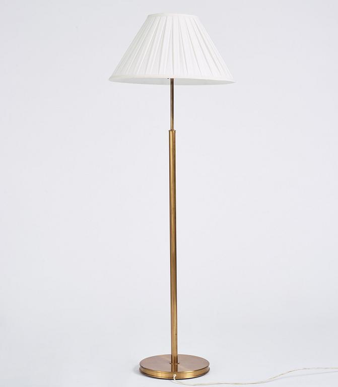 Josef Frank, a brass floor lamp with uplight, Svenskt Tenn, Sweden, model 2148.