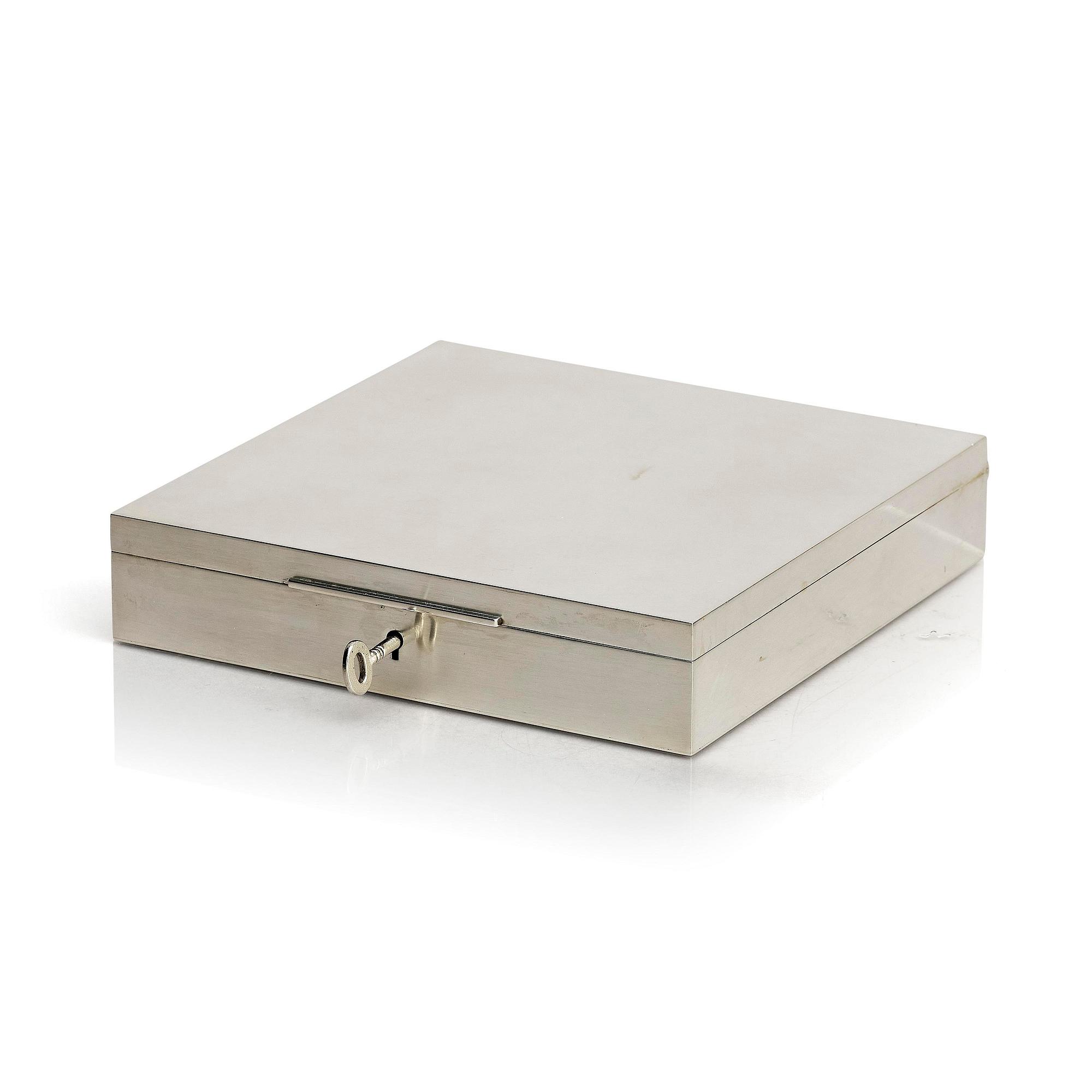 Wiwen Nilsson, a sterling silver jewellery box, 1945, Lund, Sweden.