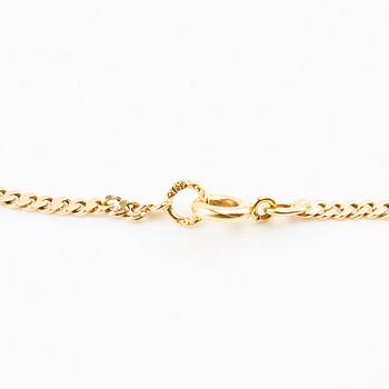 Necklace, 18K gold, weighing approximately 12.15 grams.