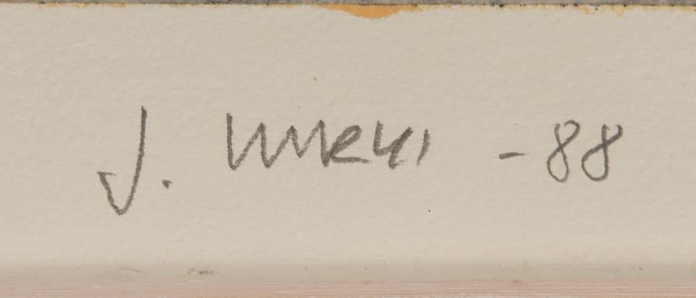 Jarmo Kurki, black chalk, signed and dated -88.