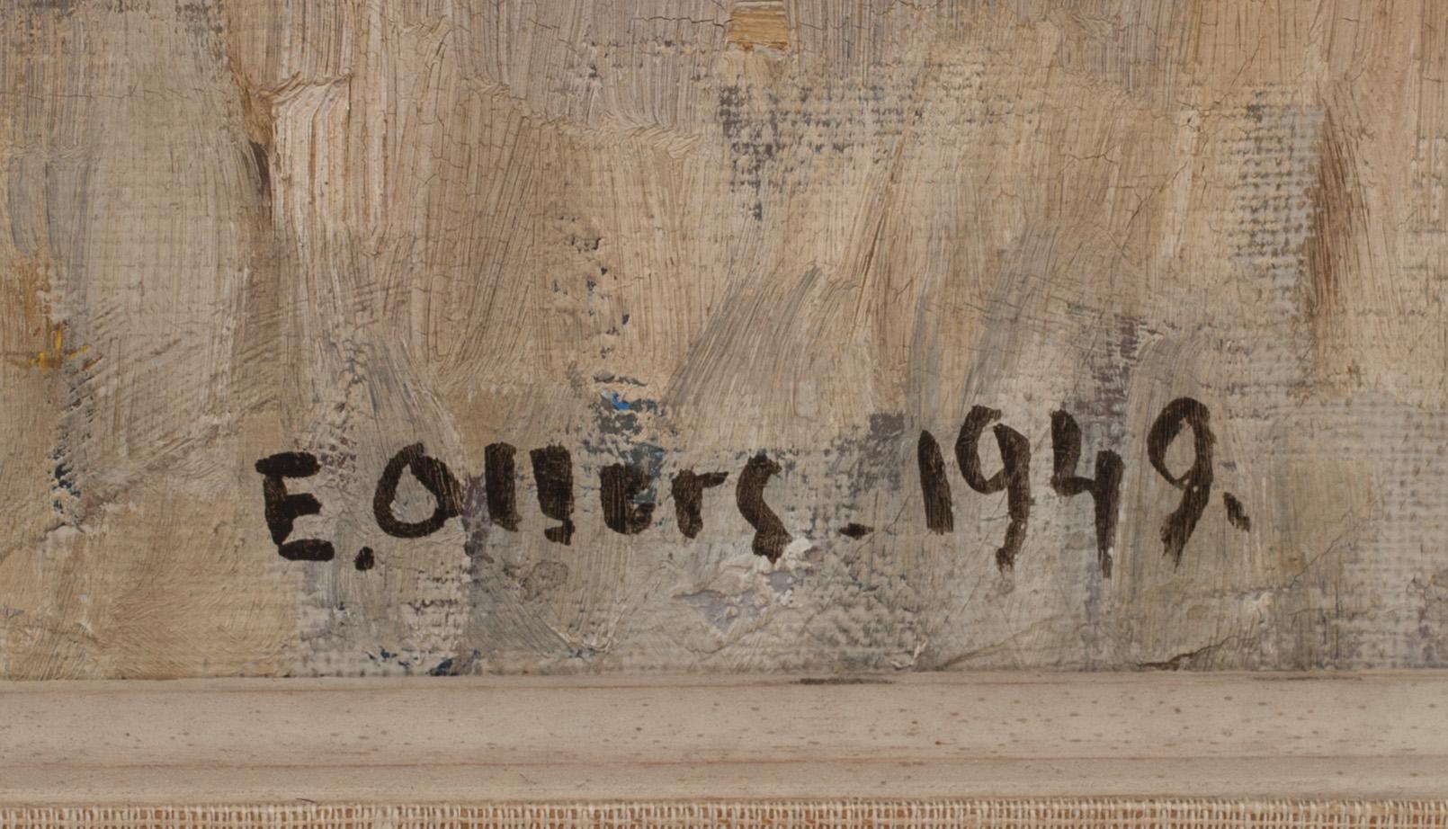 EDVIN OLLERS, olja på duk. Signerad och daterad 1949.