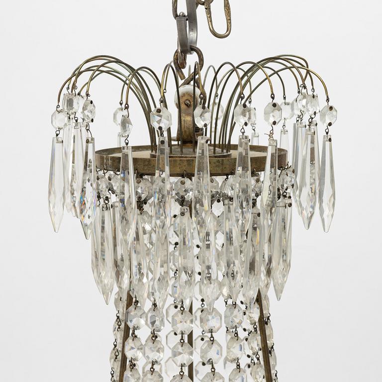 An Empire style chandelier, early 20th Century.