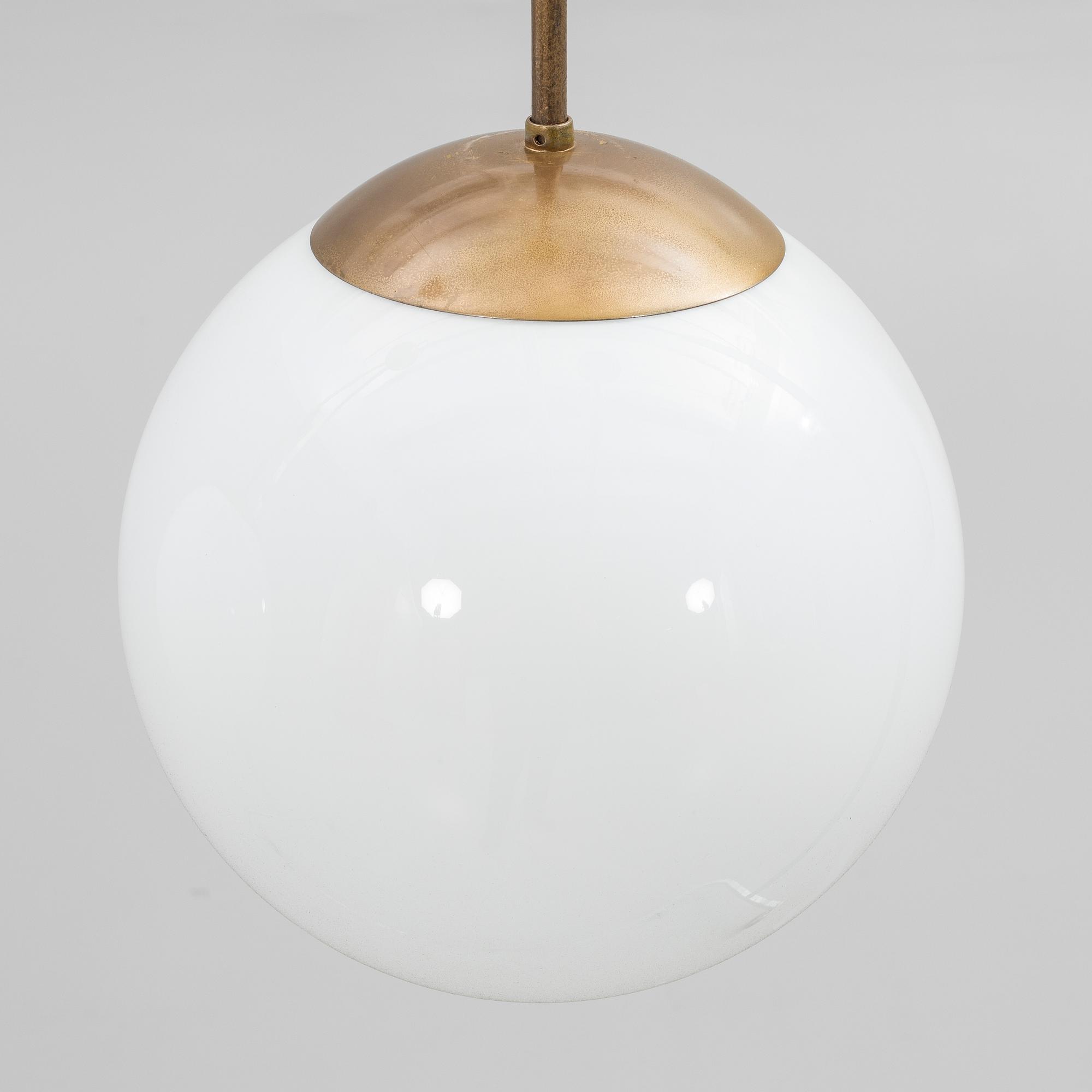 Ceiling lamps, a pair, 20th century.