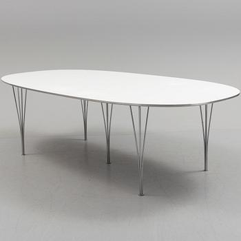 A "Superellips" table by Bruno Mathsson and Piet Hein for Fritz Hansen.