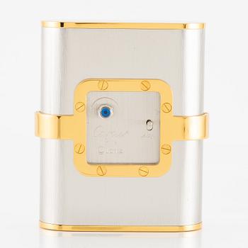 Cartier, Santos de Cartier "Pendulette", table clock, approx. 67 x 85 x 28 mm.