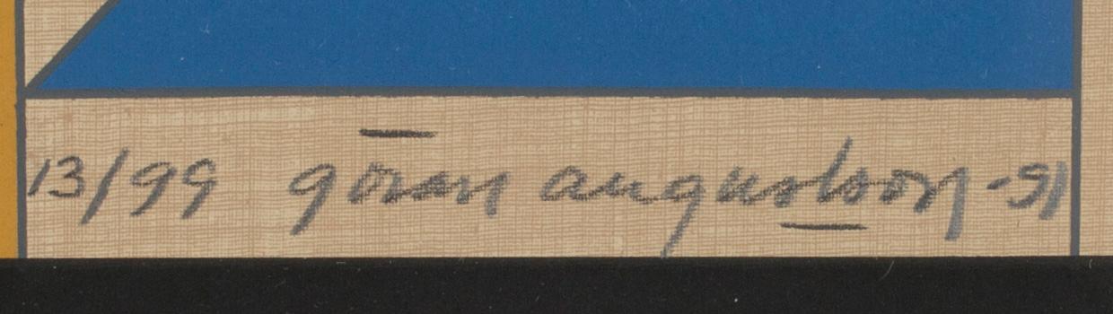 GÖRAN AUGUSTSON, 3 st, serigrafier, signerade och daterade -91.