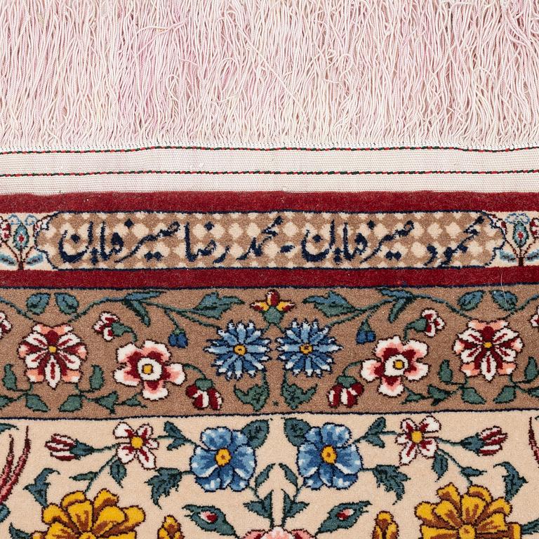 A, 'Golo Bolbol' rug, Isfahan, signed (Mahmoud and Mohammad Reza) Seirafian, c. 230 x 147 cm.