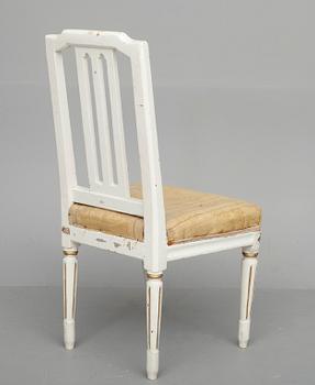 STOL, gustaviansk, signerad ILG (Johan Lindgren), 1700-talets slut.