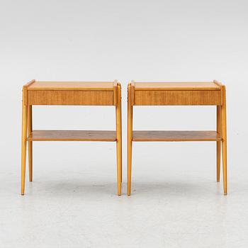 A pair of bedside tables, AB Carlström & co Möbelfabrik, mid20th century.