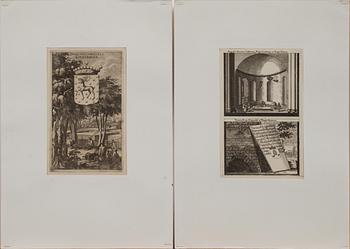 KOPPARSTICK, 10 st. Ur Suecia Antiqua et Hodierna, 1800-tal.