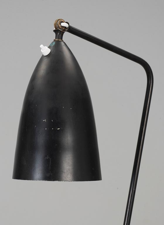 A Greta Magnusson Grossman black lacquered 'Grasshopper' floor lamp, Bergboms, Sweden 1950's, model G-33.