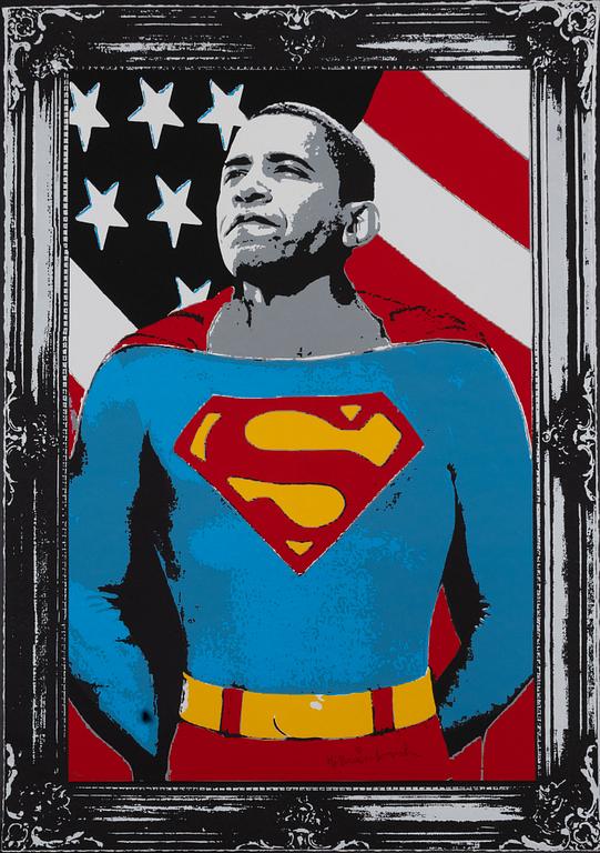 Mr Brainwash (Thierry Guetta), Mr Brainwash, "Obama Superman".