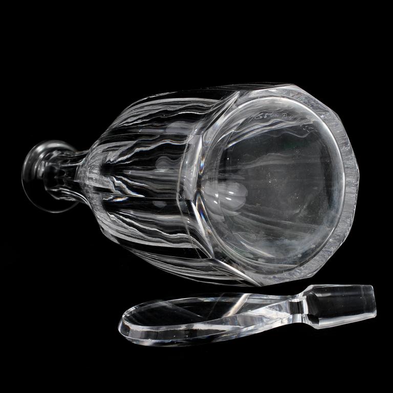 KARAFF, glas, "Karlberg", Elis Bergh, Kosta, 1900-talets andra hälft. .