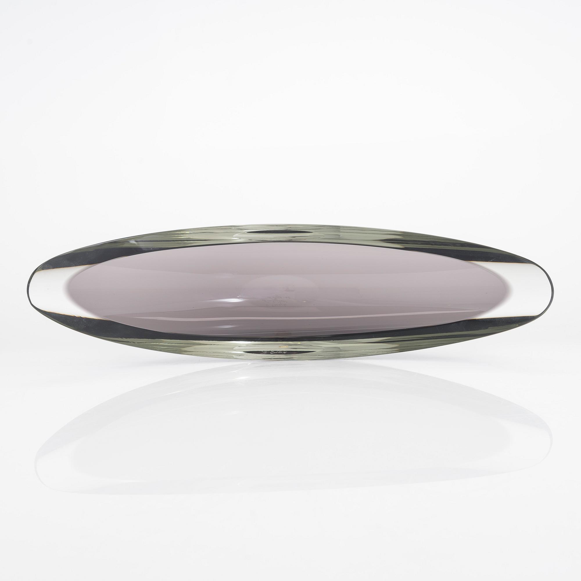 Kaj Franck,  glasskulptur, "Lancett" signerad K. Franck Nuutajärvi Notsjö -60.
