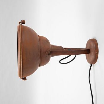 A industrial lamp, 20th century.