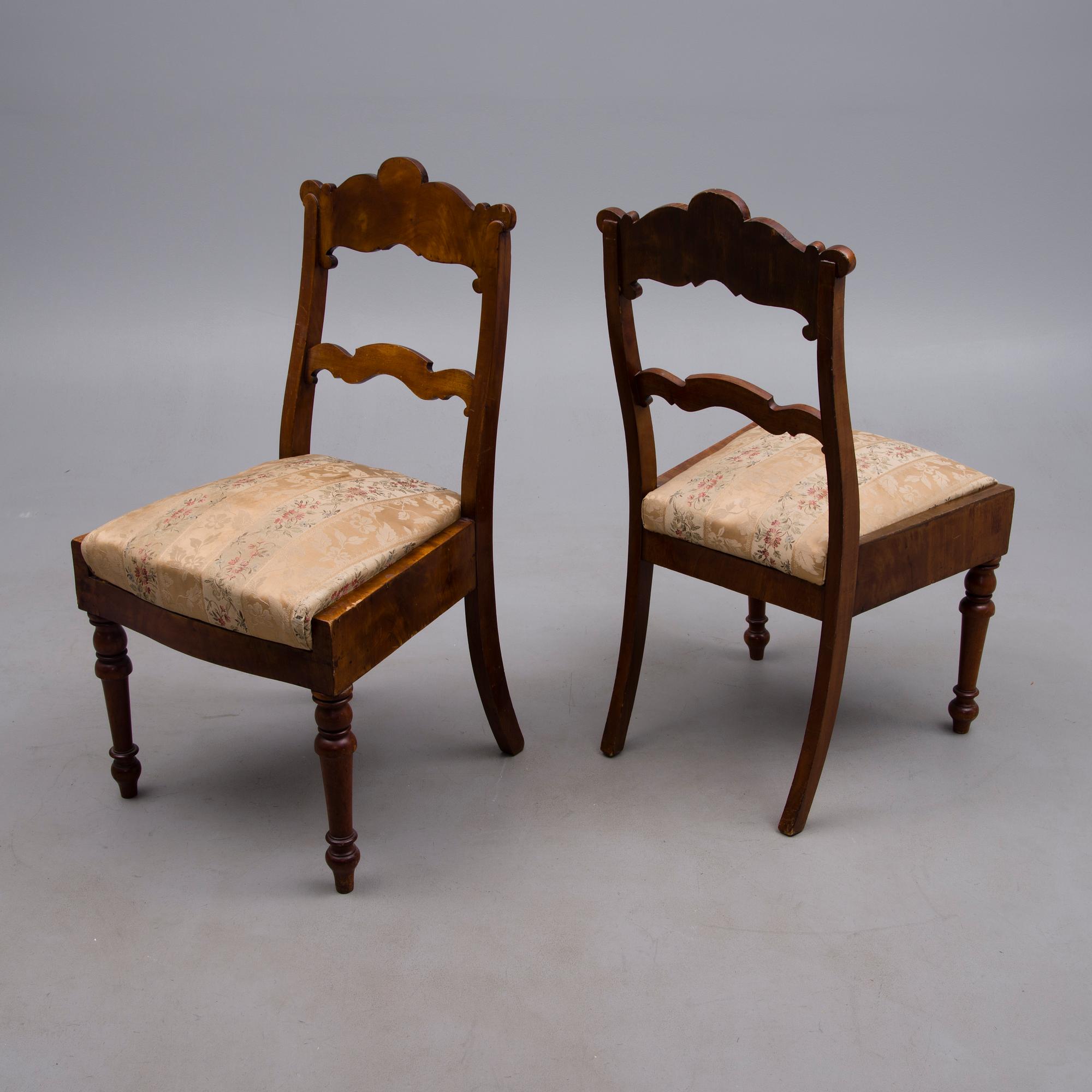 STOLAR, 4 st, senempire, 1800-talets mitt.