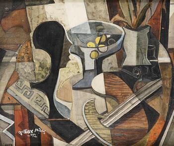 Gustav Mägi, Cubist still life.