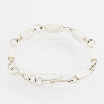 Wiwen Nilsson, armband, ring och stavkedja, silver.